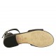 Scarpa aperta da donna in pelle blu e blu scuro con cinturino tacco 2 - Misure disponibili: 32, 33, 43