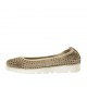 Ballerina da donna in pelle forata taupe zeppa 3 - Misure disponibili: 32