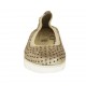 Ballerina da donna in pelle forata taupe zeppa 3 - Misure disponibili: 32