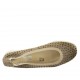 Ballerina da donna in pelle forata taupe zeppa 3 - Misure disponibili: 32