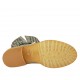Stivaletto da donna con fibbia in pelle e pelle traforata avio tacco 3 - Misure disponibili: 33, 44