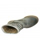 Stivaletto da donna con fibbia in pelle e pelle traforata avio tacco 3 - Misure disponibili: 33, 44