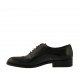 Chaussure richelieu élégant avec bout droit pour hommes en cuir noir - Pointures disponibles:  37, 47, 48, 50