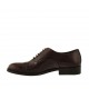 Herrenoxfordschuh mit Schnürsenkeln und Kappe aus braunem Leder - Verfügbare Größen:  37, 49, 50