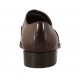 Chaussure richelieu élégant avec bout droit pour hommes en cuir marron - Pointures disponibles:  37, 49, 50
