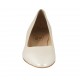 Escarpin pour femmes en cuir ivoire perlé talon 2 - Pointures disponibles:  33, 34