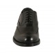 Chaussure richelieu élégant avec bout golf pour hommes en cuir noir - Pointures disponibles:  50