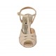 Sandalo da donna con cinturino in vernice nude tacco 8 - Misure disponibili: 42