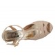 Sandalo da donna con cinturino in vernice nude tacco 8 - Misure disponibili: 42
