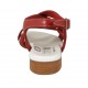 Sandale pour femmes en cuir rouge talon 2 - Pointures disponibles:  33, 42, 43