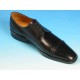Scarpa derby stringata da uomo con puntale in pelle nera - Misure disponibili: 51, 52, 53