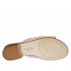 Sabot aperto da donna in pelle rosa con borchie tacco 2 - Misure disponibili: 32, 42, 43