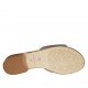 Sabot aperto da donna in pelle grigia con borchie tacco 2 - Misure disponibili: 32, 33, 42, 43, 44