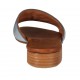 Sabot aperto da donna in pelle avio con borchie tacco 2 - Misure disponibili: 32, 33, 43