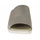 Mule ouvert pour femmes en cuir imprimé scintillant taupe talon compensé 4 - Pointures disponibles:  43