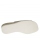 Sabo abierto para mujer en piel imprimida brillante gris pardo cuña 4 - Tallas disponibles:  43