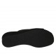 Mule ouvert pour femmes en cuir imprimé scintillant gris argent talon compensé 4 - Pointures disponibles:  42, 43
