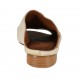 Sabo para mujer en piel de color beis tacon 2 - Tallas disponibles:  33, 42, 43