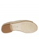 Woman's mules in beige leather heel 2 - Available sizes:  33, 42, 43
