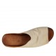 Woman's mules in beige leather heel 2 - Available sizes:  33, 42, 43