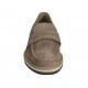 Mocassino da uomo in camoscio e camoscio stampato taupe - Misure disponibili: 38, 50