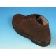 Men's sportive laced ankle shoe in brown nubuck leather - Available sizes:  36, 40, 44