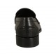 Mocassin élégante classique pour hommes en cuir noir - Pointures disponibles:  36, 37, 38, 46, 47, 48, 49, 50
