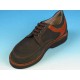 Men's laced shoe in black nubuck leather and tan brown leather - Available sizes:  40, 43