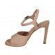 Sandale pour femmes en cuir nue avec courroie et plateforme talon 10 - Pointures disponibles:  42, 43