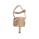 Sandale pour femmes en cuir nue avec courroie et plateforme talon 10 - Pointures disponibles:  42, 43