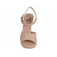 Sandalo da donna con cinturino e plateau in pelle nude tacco 10 - Misure disponibili: 34, 42, 43, 44, 45