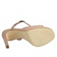 Sandalo da donna con cinturino e plateau in pelle nude tacco 10 - Misure disponibili: 34, 42, 43, 44, 45