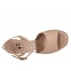 Sandalo da donna con cinturino e plateau in pelle nude tacco 10 - Misure disponibili: 34, 42, 43, 44, 45