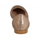 Ballerina accollata da donna in pelle laminata bronzo tacco 1 - Misure disponibili: 32, 33