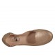 Ballerina accollata da donna in pelle laminata bronzo tacco 1 - Misure disponibili: 32, 33