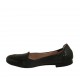 Ballerina accollata da donna in pelle nera tacco 1 - Misure disponibili: 32