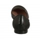Ballerina accollata da donna in pelle nera tacco 1 - Misure disponibili: 32