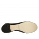 Ballerina accollata da donna in pelle nera tacco 1 - Misure disponibili: 32
