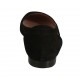 Woman's highfronted ballerina with sidecuts in black suede heel 1 - Available sizes:  33
