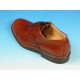 Zapato derby con cordones y puntera para hombres en piel color cuero - Tallas disponibles:  39, 41, 42, 44