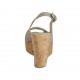 Sandale pour femmes en daim gris talon compensé 10 - Pointures disponibles:  32, 33, 34, 42, 45
