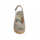 Sandalo da donna in camoscio grigio zeppa 10 - Misure disponibili: 32, 33, 34, 42, 45
