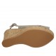 Sandalo da donna in camoscio grigio zeppa 10 - Misure disponibili: 32, 33, 34, 42, 45