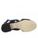 Sandale pour femmes avec goujons en daim bleu talon 3 - Pointures disponibles:  42