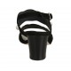 Sandale pour femmes avec perles en daim noir talon 6 - Pointures disponibles:  33, 34, 45