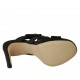 Sabot da donna in pelle nera con plateau e tacco 9 - Misure disponibili: 32, 33, 43