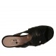 Sabot da donna in pelle nera con plateau e tacco 9 - Misure disponibili: 33