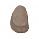 Sabot chiuso in punta da donna in camoscio e pelle grigia tacco 1 - Misure disponibili: 32, 33, 34, 42