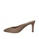 Mule à bout fermé pour femmes en tissu beige talon 7 - Pointures disponibles:  34, 42, 43