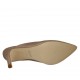 Sabot chiuso in punta da donna in tessuto beige tacco 7 - Misure disponibili: 34, 42, 43